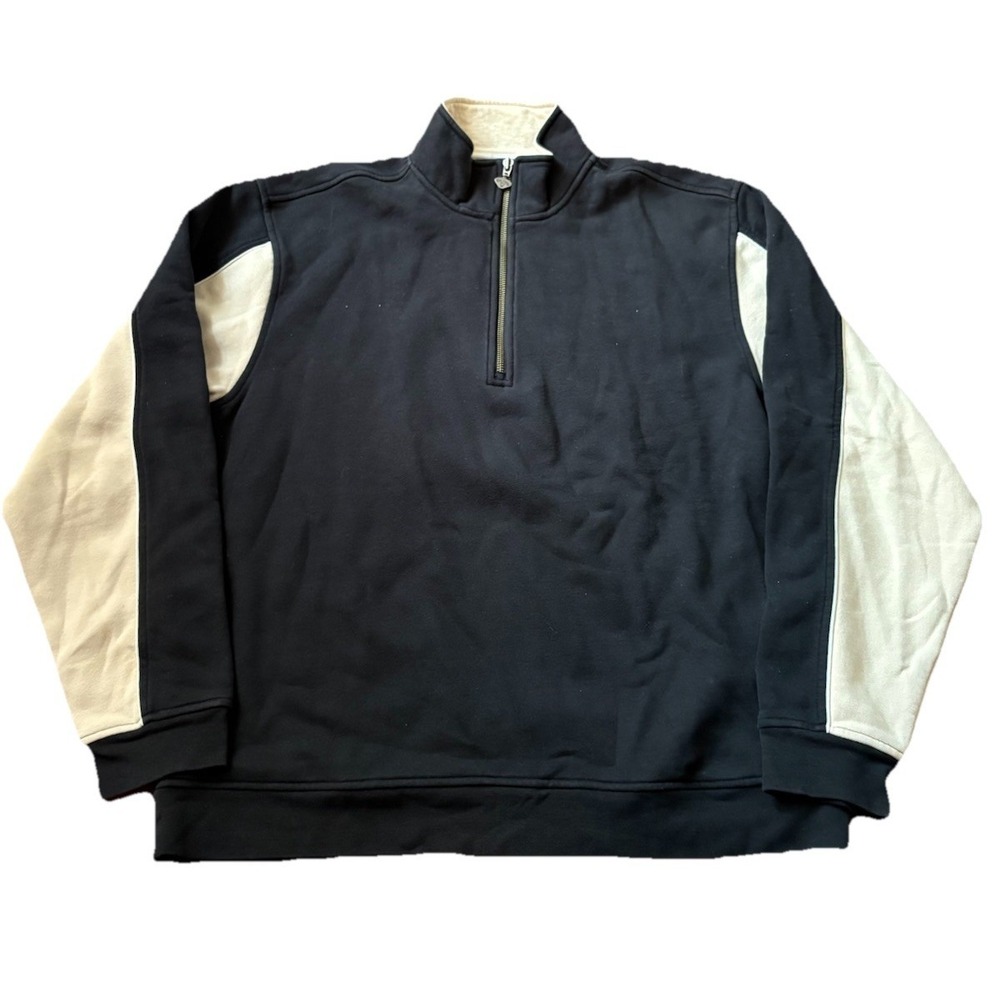 Vintage 90's Callaway Black Quarter Zip Golf Sweatshirt Size Large Mens